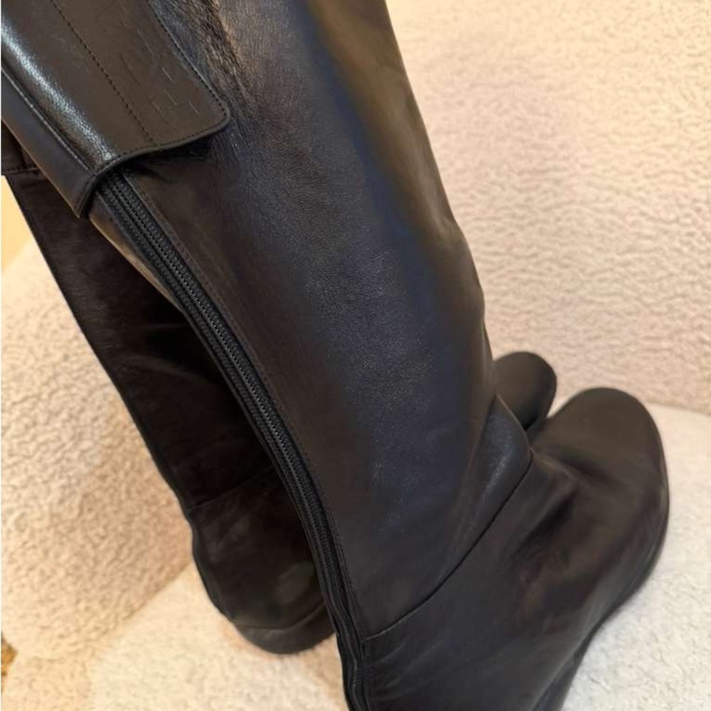 Prada Black Leather Knee-High Boots - Picture 4 of 6